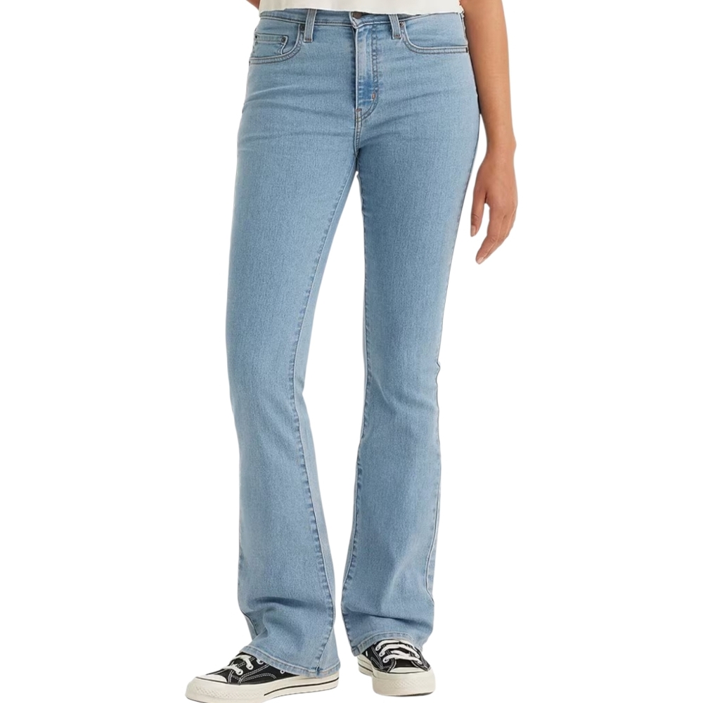 Levi's 725 Light Wash High Rise Bootcut Denim Jeans Size 32‎